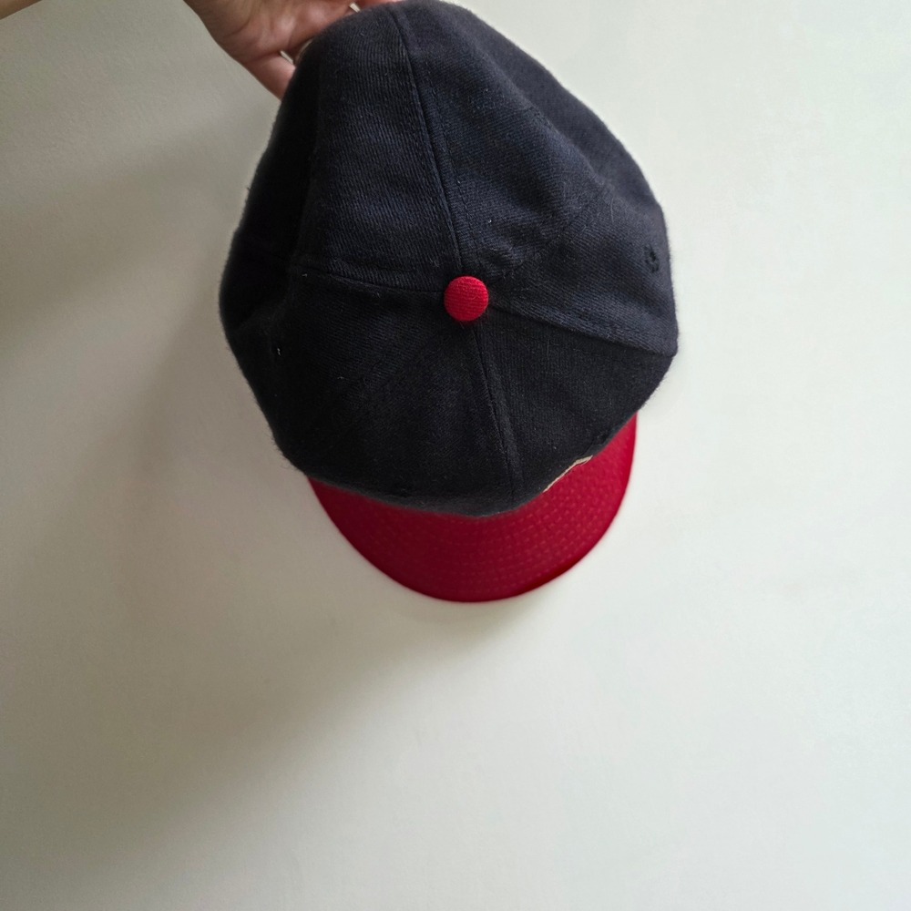 Vintage New Era 5950 Cleveland Indians Chief Wahoo Hat MLB Diamond Collection - Picture 2 of 7